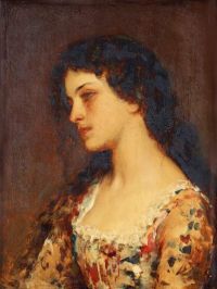 Blaas Carl Theodor Von Portrait Of A Young Lady 2