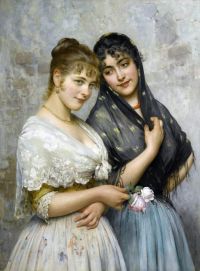 Blaas Carl Theodor Von Venetian Beauties 1893
