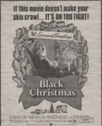 Stampa su tela con poster del film di Natale nero