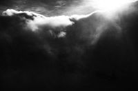 Black Clouds Black And White Print Art Print on Canvas