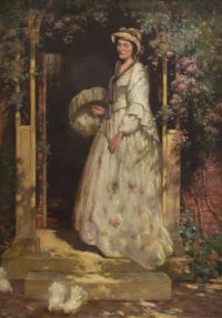 Blacklock William Kay Porträt von Frau Nellie Richardson, der Frau des Künstlers