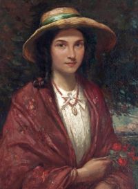 Blacklock William Kay 넬리의 초상화 예술가의 아내 1912