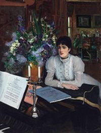 Blanche Jacques Emile Henriette Chabot Au Piano 1884