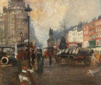Blanche Jacques Emile Knightsbridge Seen From Sloan Street December 1913 Ca. 1913 canvas print