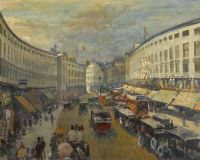 Blanche Jacques Emile Regent Street London Ca. 1908 canvas print