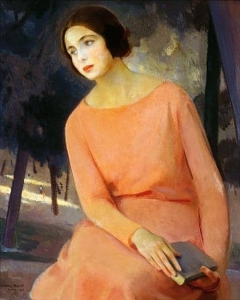 Blashfield Edwin Howland Bianca In Rosa 1930 canvas print