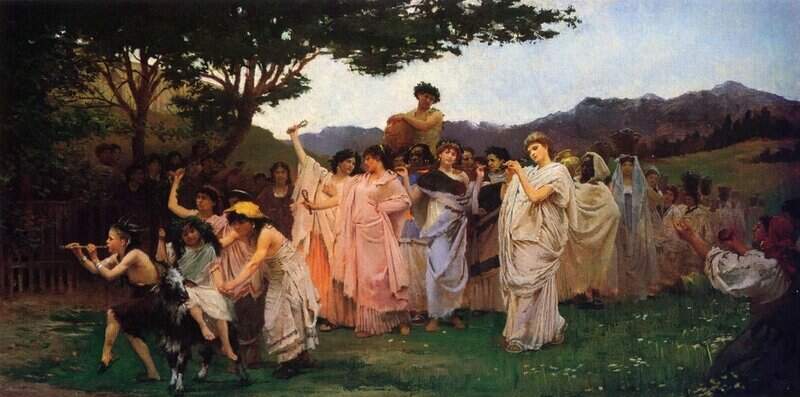Blashfield Edwin Howland The Festival Of Spring Ca. 1890 canvas print