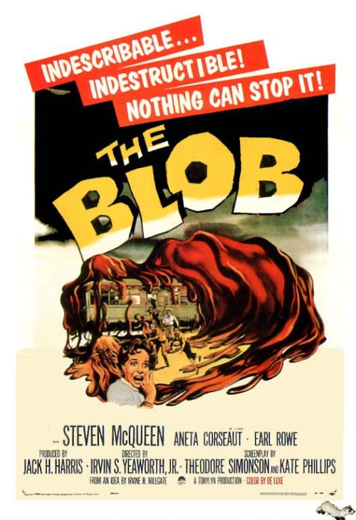 Blob 1958 Movie Poster canvas print