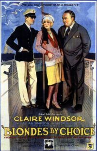 Blondes par choix 1927 1a3 Movie Poster