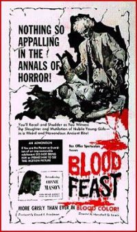 Blood Feast Movie Poster canvas print