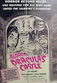 Blood Of Draculas Castle 영화 포스터 캔버스 프린트