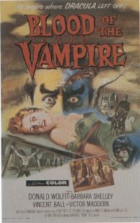 Blood Of The Vampire Movie Poster canvas print