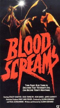 Blood Screams Movie Poster canvas print
