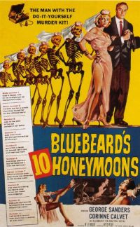 Impresión de la lona del cartel de la película de las 10 lunas de miel de Bluebeards