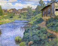 Bogdanov Belsky Nikolay Petrovich The Village Stream canvas print