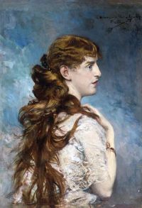 Boldini Giovanni Portrait Of Harriet Valentine Crocker Alexander 1887 canvas print