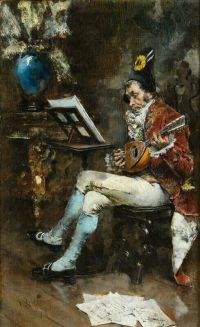 Boldini Giovanni The Musician 1874 canvas print
