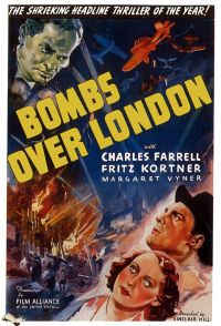 Bombs Over London 1937 Movie Poster canvas print