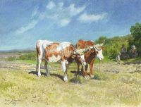 Bonheur Rosa Cows Under The Yoke 1889 canvas print