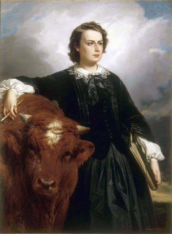 Bonheur Rosa Portrait De Marie Rosalie Dite Rosa Bonheur 1857 canvas print