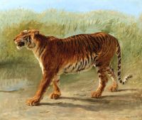 Bonheur Rosa Royal Tiger Marching canvas print