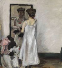 بونارد بيير نصف خلع ملابسه أمام المرآة 1905