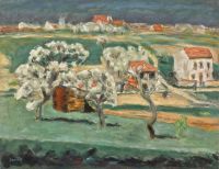 Bonnard Pierre Arbres En Fleurs Maison Blanche Ca. 1909
