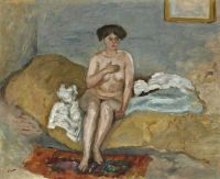 Bonnard Pierre Femme Nue Assise Sur Un Divan 1905 canvas print
