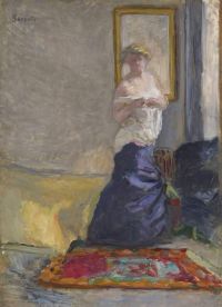 Bonnard Pierre Jeune Femme Se Deshabillant Ca. 1907 canvas print