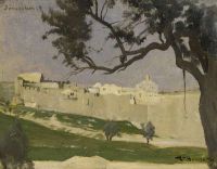 Bonnat Leon View Of Jerusalem 1868 canvas print
