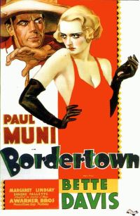 Stampa su tela del poster del film Bordertown 1935