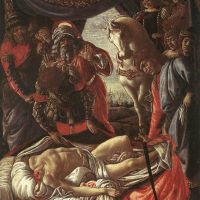 Botticelli descubrimiento del asesinato de Holofernes