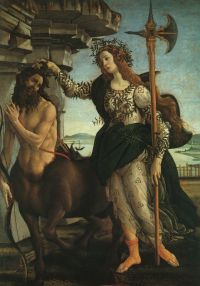 Botticelli Pallas und der Zentaur
