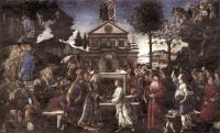Botticelli The Temptation Of Christ canvas print