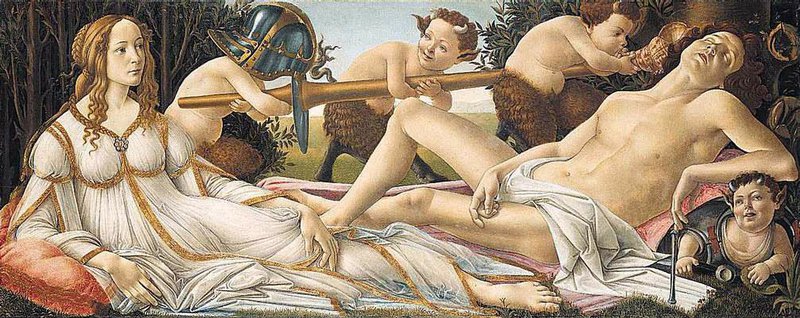 Botticelli Venus And Mars canvas print