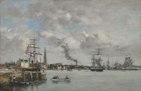 Boudin Eugene Anvers Le Port 1871 canvas print