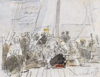 Boudin Eugene Bateau Du Havre 1865 canvas print