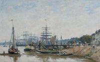 Boudin Eugene Bordeaux Le Port Et Les Quais 1873