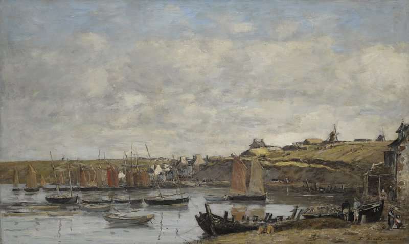 Boudin Eugene Camaret Le Port 1872 canvas print