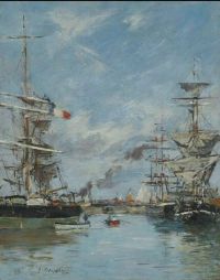 Boudin Eugene Deauville Le Bassin 1894 canvas print