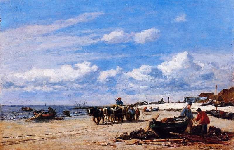 Boudin Eugene In The Vicinity Of Honfleur 1854 57 canvas print