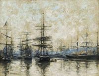 Boudin Eugene Le Havre. L Avant Port Ca. 1883 87 canvas print