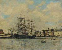 Boudin Eugene Le Havre Bassin De La Barre 1892 canvas print