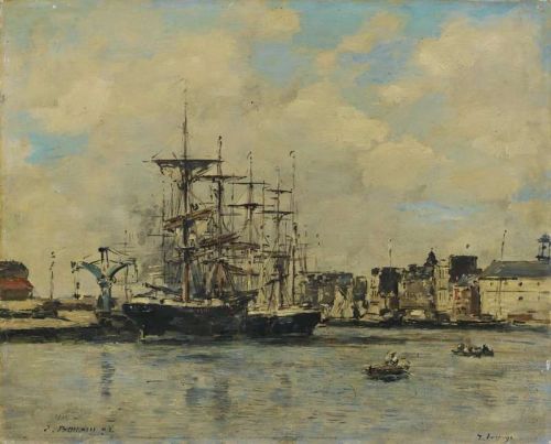 Boudin Eugene Le Havre Bassin De La Barre 1892 canvas print