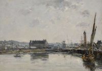 Boudin Eugene Le Port De Trouville 1883 canvas print