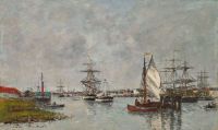 Boudin Eugene Port D Anvers canvas print