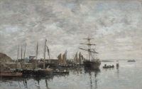 Boudin Eugene Portrieux Der Hafen 1874