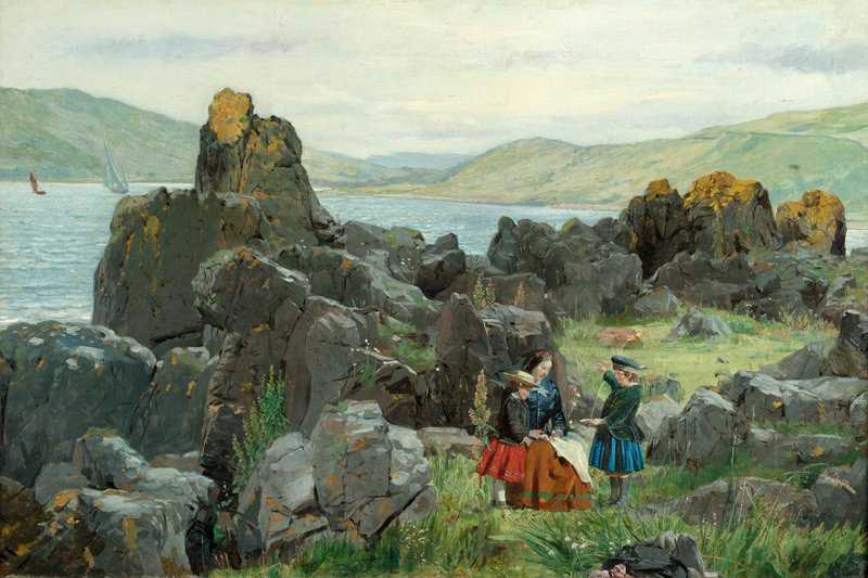 Bough Samuel Anne Nelly And Tom The Children Of David Mcbeath Of Nunlands Near Ayrton Berwickshire Ca. 1862 canvas print