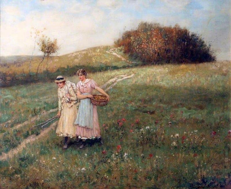 Boughton George Henry Nut Brown Maids Ca. 1880 canvas print