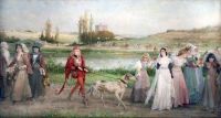 Boughton George Henry The Road To Camelot 1898 canvas print